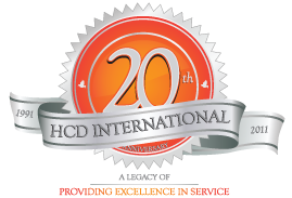 HCD International Celebrates 20 Years: 1991 - 2011. A Legacy of Providing Excellence in Service